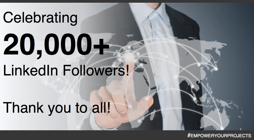 Today, we celebrate our 20,000 LinkedIn Followers!